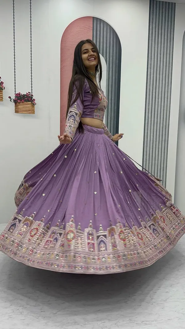 Baby_Pink_Digital_Patola_Print_Traditional_Lehenga_Choli_For_Women