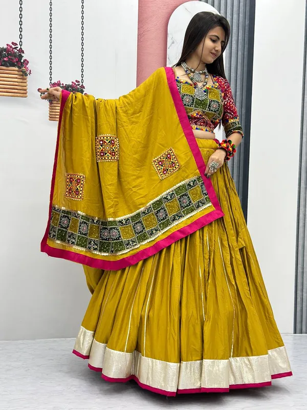 Yellow_Digital_Patola_Print_Traditional_Lehenga_Choli_For_Women