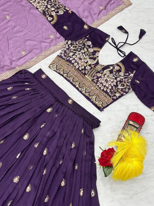 Purple_Digital_Patola_Print_Traditional_Lehenga_Choli_For_Women