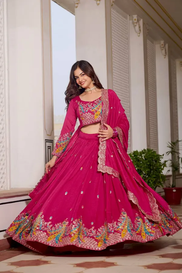 Red_Digital_Patola_Print_Traditional_Lehenga_Choli_For_Women