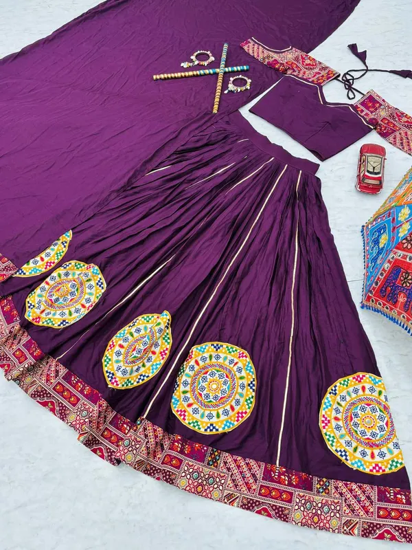Purple_Digital_Patola_Print_Traditional_Lehenga_Choli_For_Women