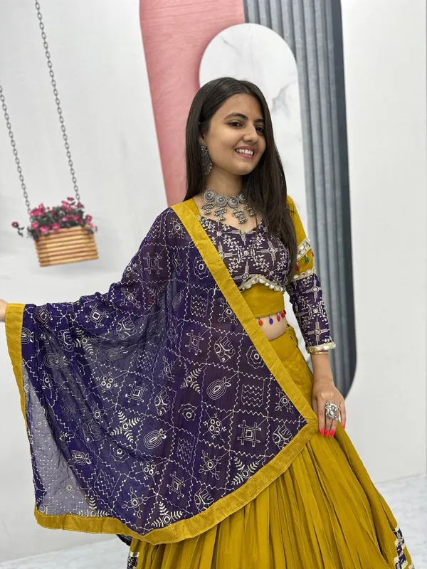 Yellow_Digital_Patola_Print_Traditional_Lehenga_Choli_For_Women
