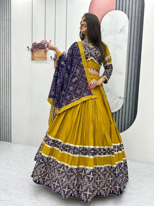 Yellow_Digital_Patola_Print_Traditional_Lehenga_Choli_For_Women