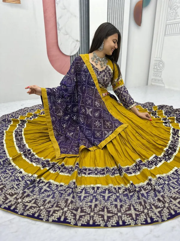 Yellow_Digital_Patola_Print_Traditional_Lehenga_Choli_For_Women