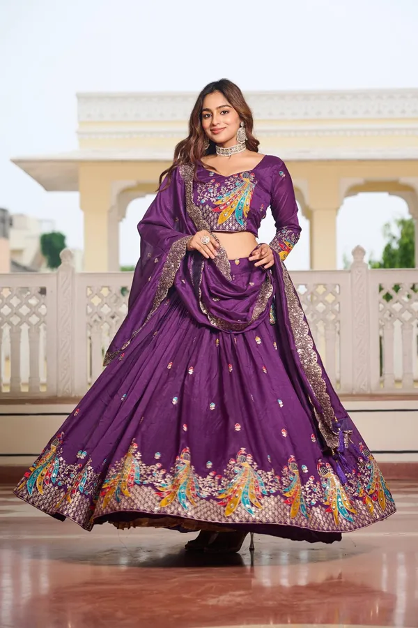 Purple_Digital_Patola_Print_Traditional_Lehenga_Choli_For_Women