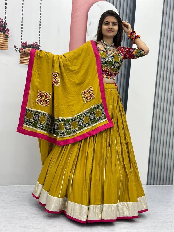 Yellow_Digital_Patola_Print_Traditional_Lehenga_Choli_For_Women