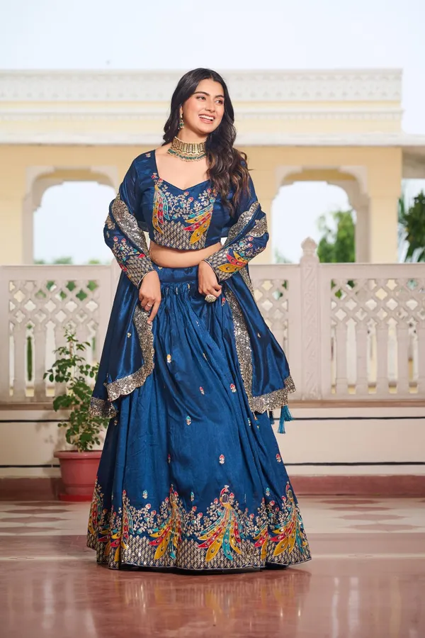 Blue_Digital_Patola_Print_Traditional_Lehenga_Choli_For_Women