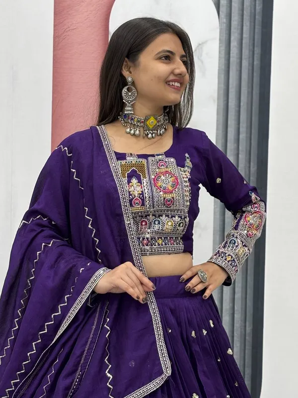 Navy_Blue_Digital_Patola_Print_Traditional_Lehenga_Choli_For_Women