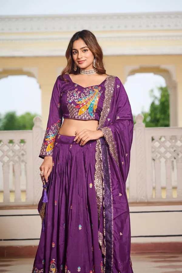 Purple_Digital_Patola_Print_Traditional_Lehenga_Choli_For_Women