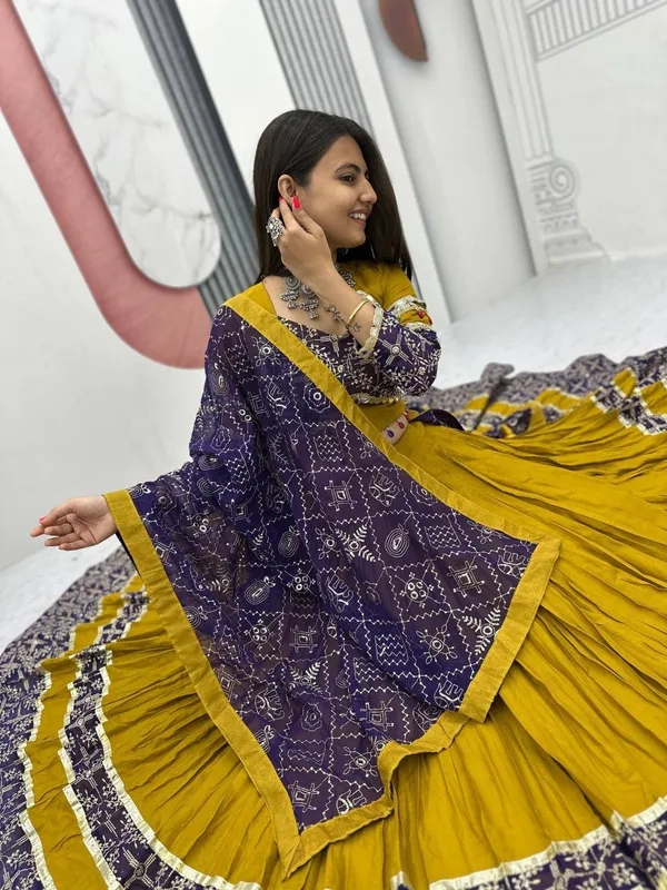 Yellow_Digital_Patola_Print_Traditional_Lehenga_Choli_For_Women