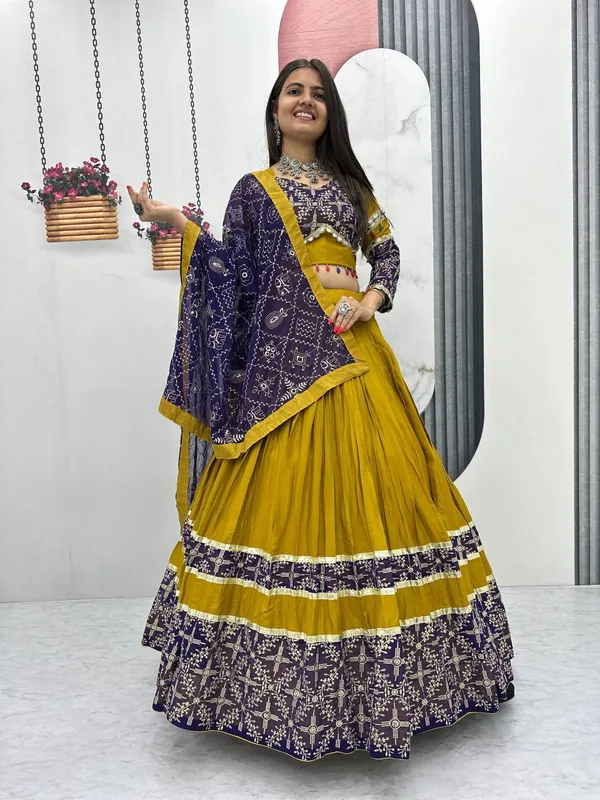 Yellow_Digital_Patola_Print_Traditional_Lehenga_Choli_For_Women