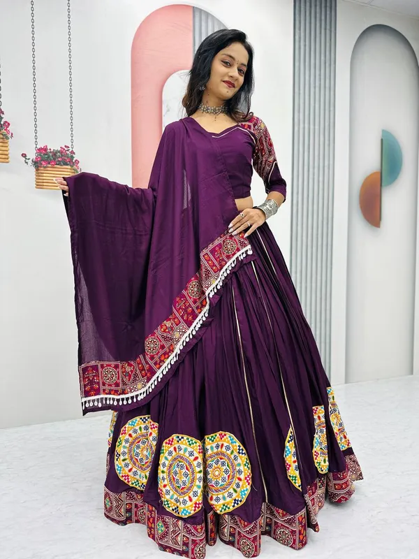 Purple_Digital_Patola_Print_Traditional_Lehenga_Choli_For_Women
