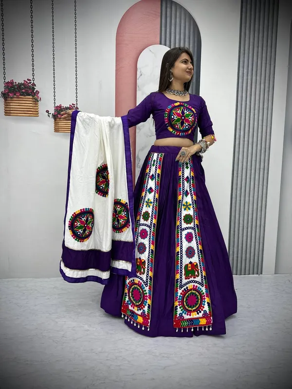 Navy_Blue_Digital_Patola_Print_Traditional_Lehenga_Choli_For_Women