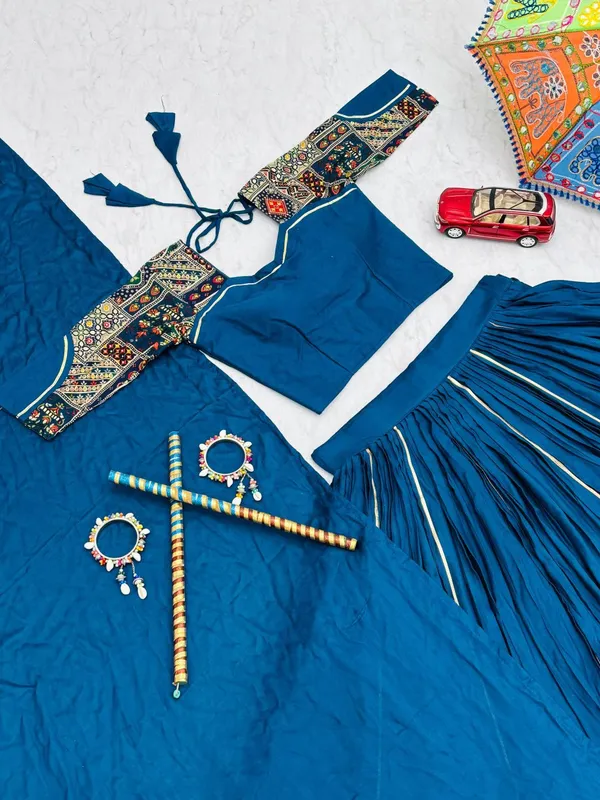 Blue_Digital_Patola_Print_Traditional_Lehenga_Choli_For_Women