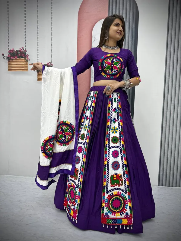 Navy_Blue_Digital_Patola_Print_Traditional_Lehenga_Choli_For_Women
