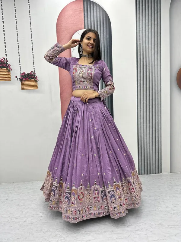 Baby_Pink_Digital_Patola_Print_Traditional_Lehenga_Choli_For_Women