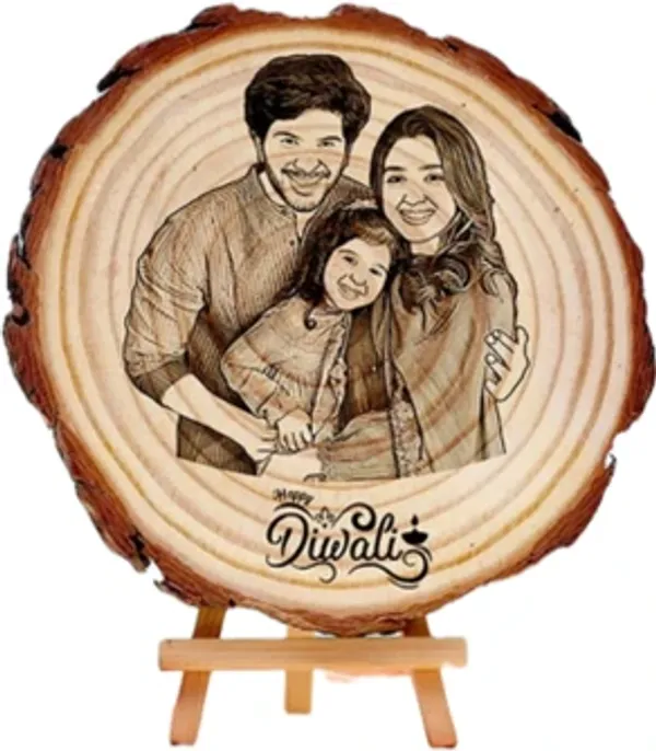 Customizable_Engraved_On_Wood_Photo_Frame_for_Diwali_Gift