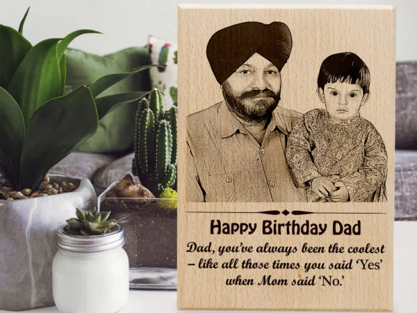 Honey_Brown_Gifts_&_Crafts_For_Personlized/Customized_SteamBeech_Wood_Frame/Photo_Frame_Engraved_Wooden_Plaque_6/4_inch_Frame_For_birthday,_Anniversary,_Raksha_Bandhan,_Best_Wishes