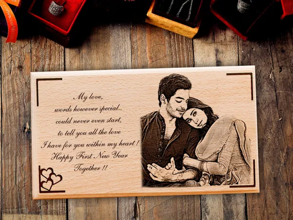 Personalised/Customized_Honey_Brown_Horizontal_SteamBeech_Wood_Plaque_(_4/6_inch)_For_Rakhi,_Birthday,_Love_Anniversary,_Mothers_Day