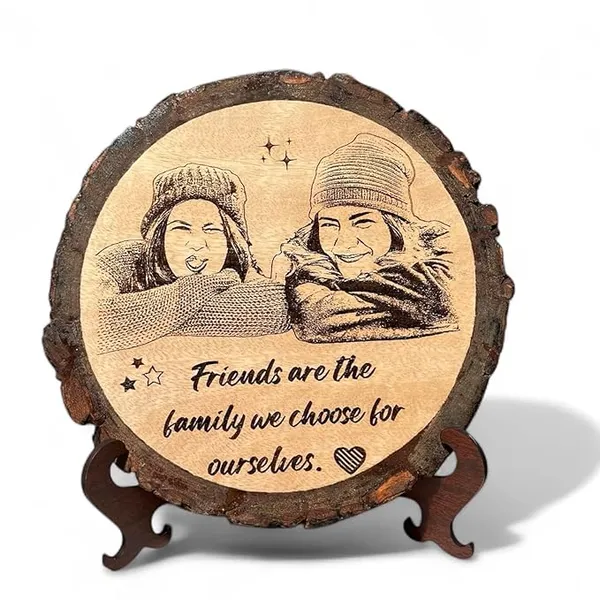 Customizable_Engraved_On_Wood_Photo_Frame__-__Round_Shape