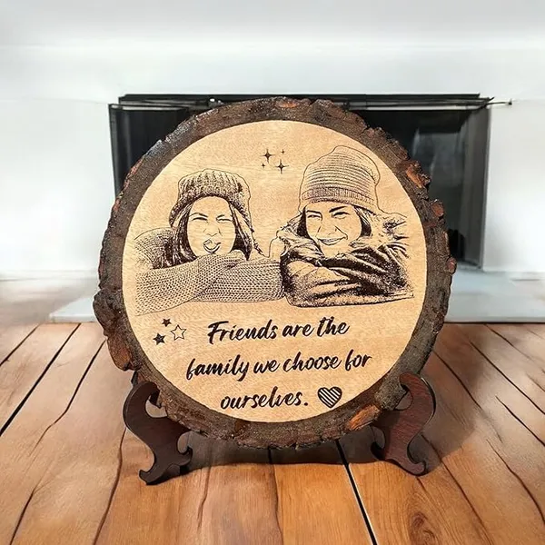 Customizable_Engraved_On_Wood_Photo_Frame__-__Round_Shape