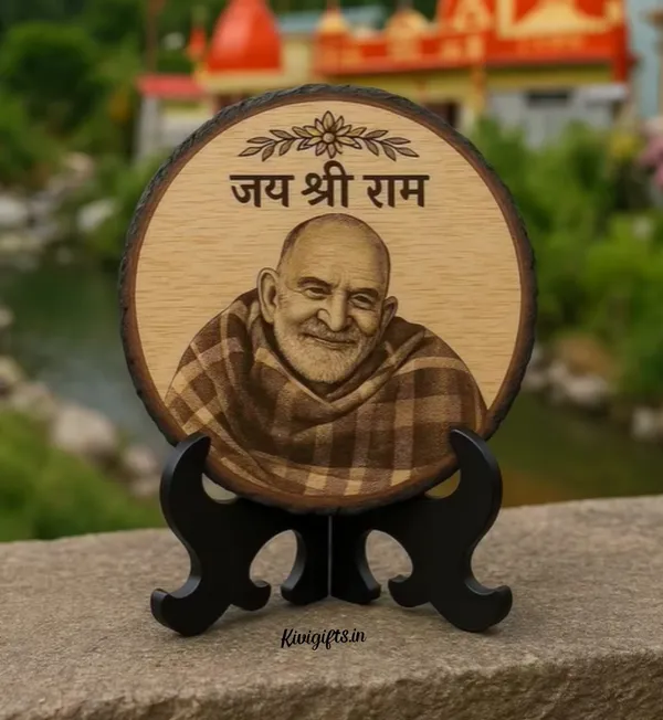 Customizable_Engraved_On_Wood_Photo_Frame_-_Round_Shape
