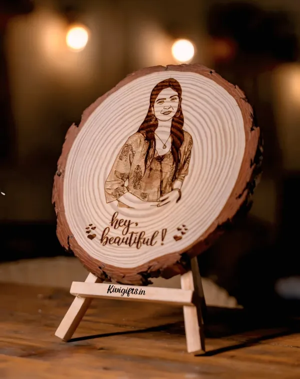 Customizable_Engraved_On_Wood_Photo_Frame_-_Round_Shape
