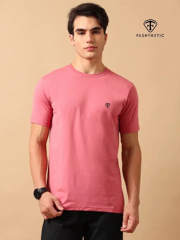 Light_Pink_Cotton_Comfort_T-Shirt_For_Adult