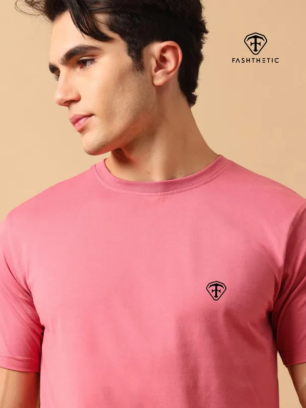 Light_Pink_Cotton_Comfort_T-Shirt_For_Adult