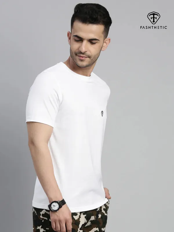 White_Cotton_Comfort_T-Shirt_For_Adult