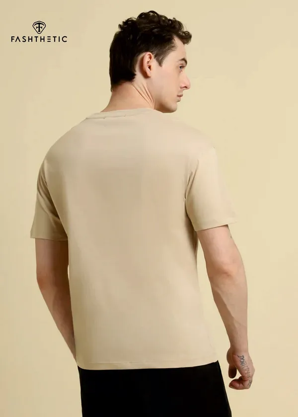Beige_Cotton_Urban_Classic_Round_Neck_T_Shirt_For_Adult