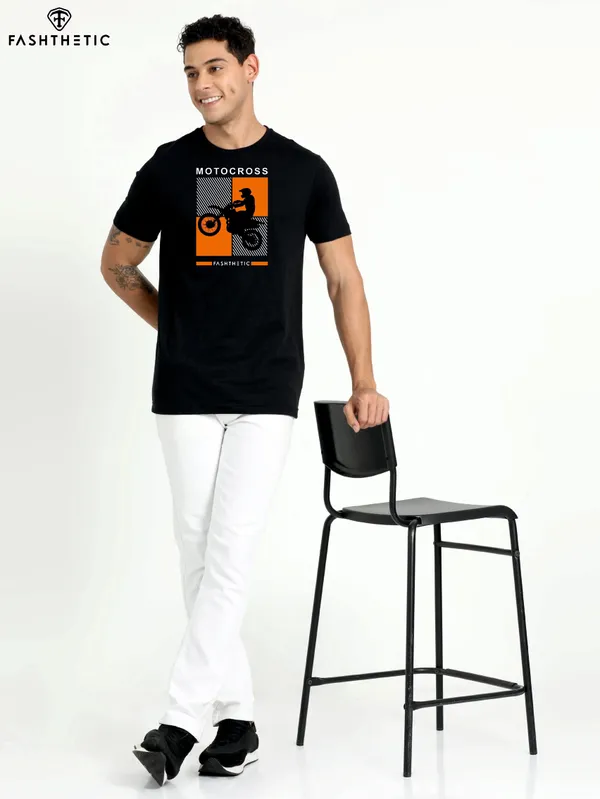 Black_Cotton_Moto_Cross_Bike_T-Shirt_For_Men