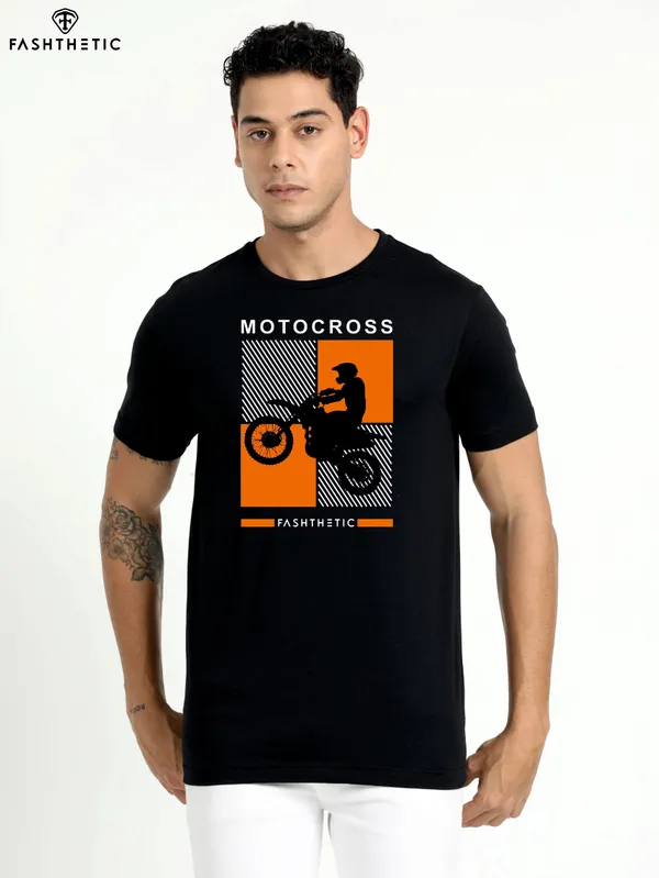 Black_Cotton_Moto_Cross_Bike_T-Shirt_For_Men