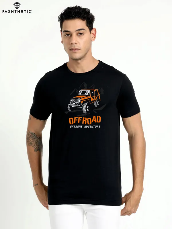 Black_Cotton_Moto_Cross_Zeep_T-Shirt_For_Men