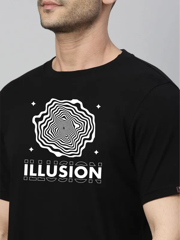 Black_Cotton_Illusion_T_Shirt_For_Adults