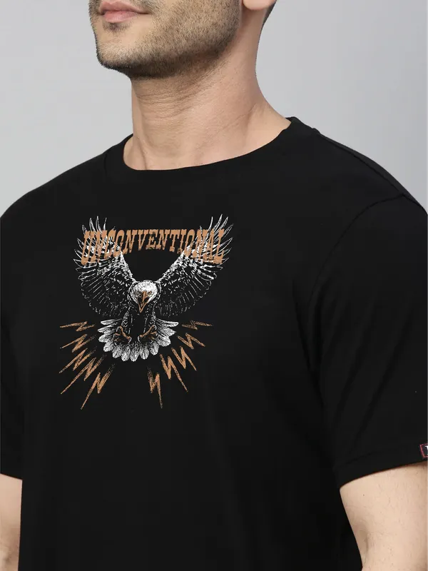 Black_Cotton_Unconventional_T_Shirt_For_Adults