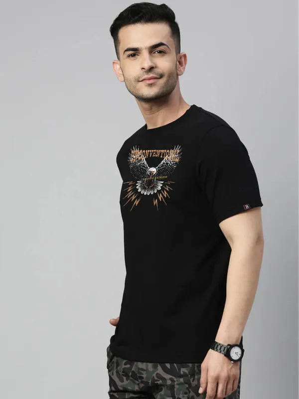 Black_Cotton_Unconventional_T_Shirt_For_Adults