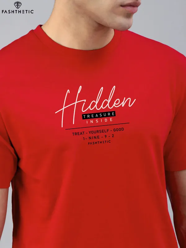 Red_Cotton_Hidden_T_Shirt_For_Adults