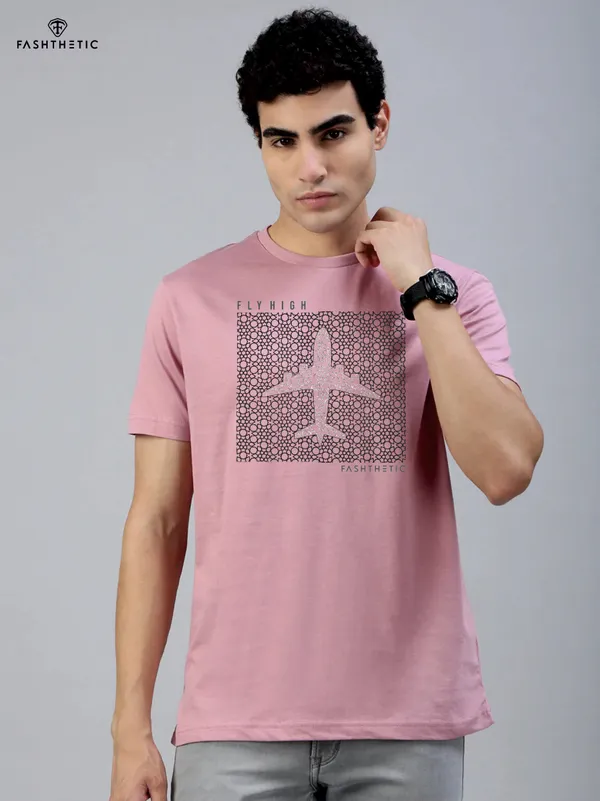 Light_Pink_Cotton_Fly_High_T_Shirt_For_Adults