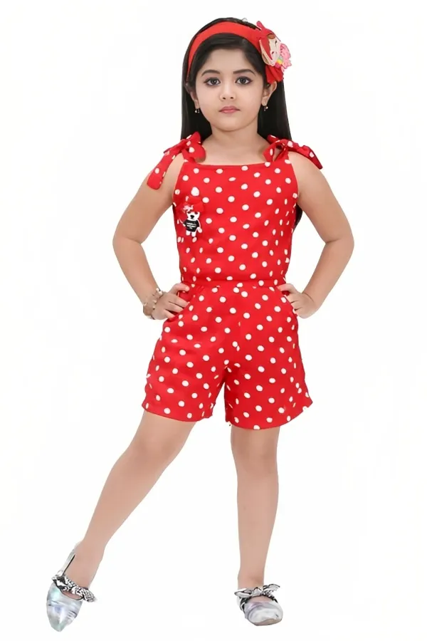 Red_Sleeveless_Premium_Quality_Jumpsuit_For_Girls