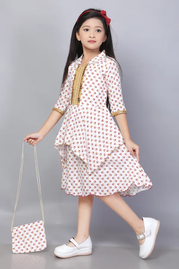Rayon_Print_frock_Red