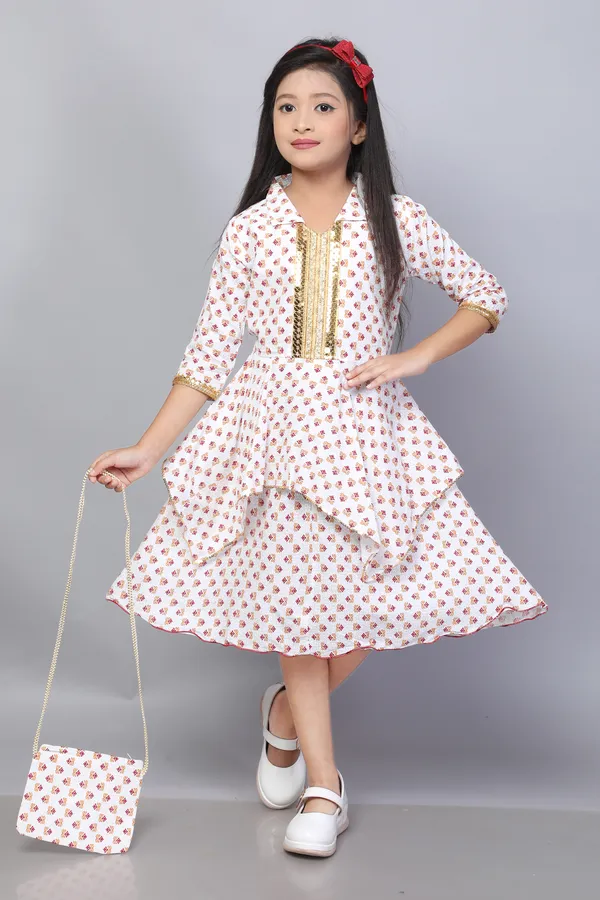Rayon_Print_frock_Red