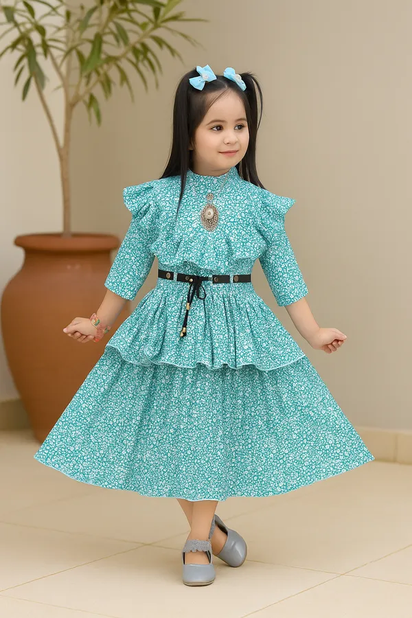 Bsy_Star_Print_Frock_Firoja