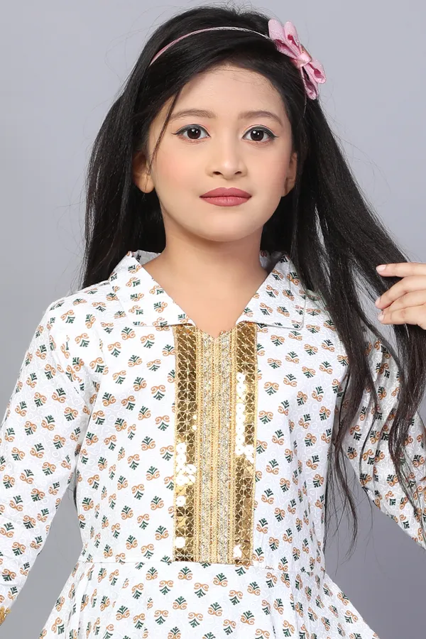 Rayon_Print_frock_Green