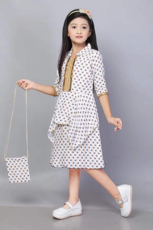 Rayon_Print_frock_Navy_blue