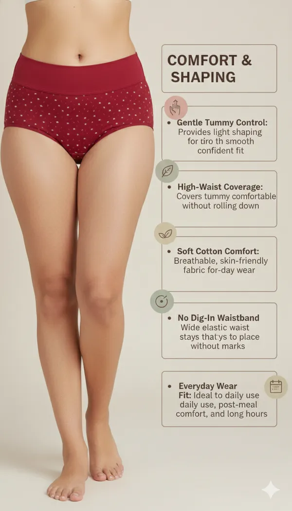 Women_Cotton_High_Waist_Tummy_Tucker_Panty