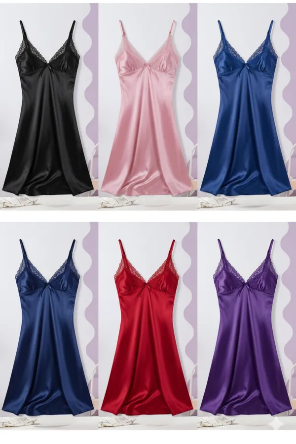 Women_Satin_Lace_3_Piece_Nightwear_Set