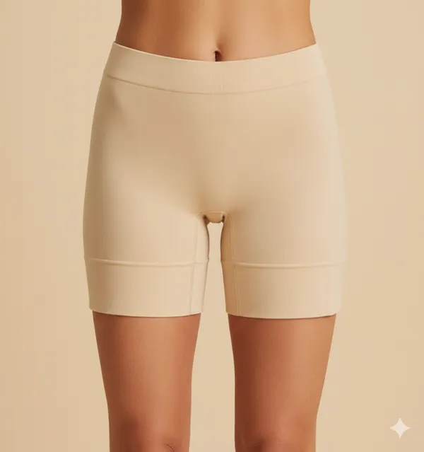 Beige_Cotton_Shorts_For_Women