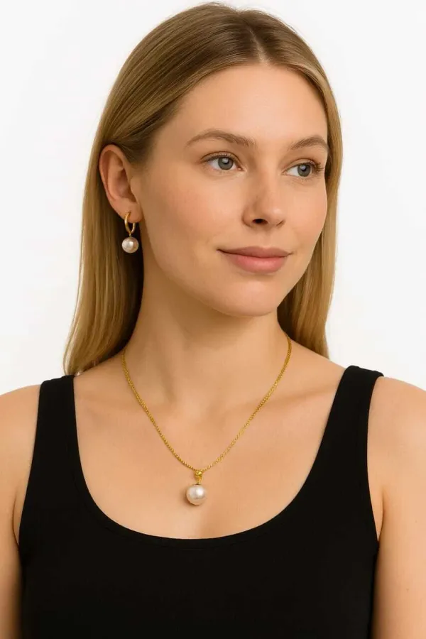 PACK_0F2_Gold_&_White_Alloy_Earring_&_Pendant_Set_For_Women