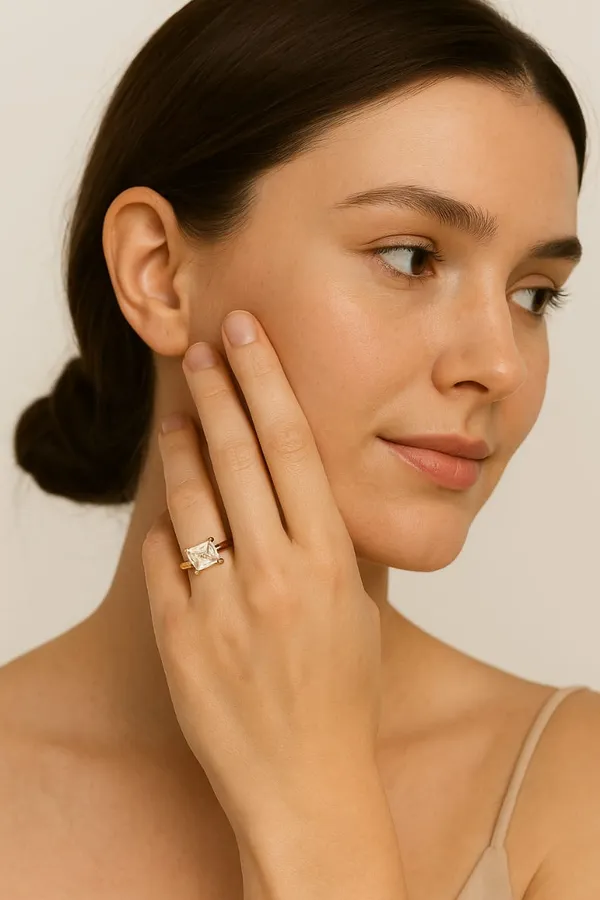 Premium_Solitaire_Couple_Ring_Set_Heart_Cut_&_Emerald_Cut_Stone_Rings
